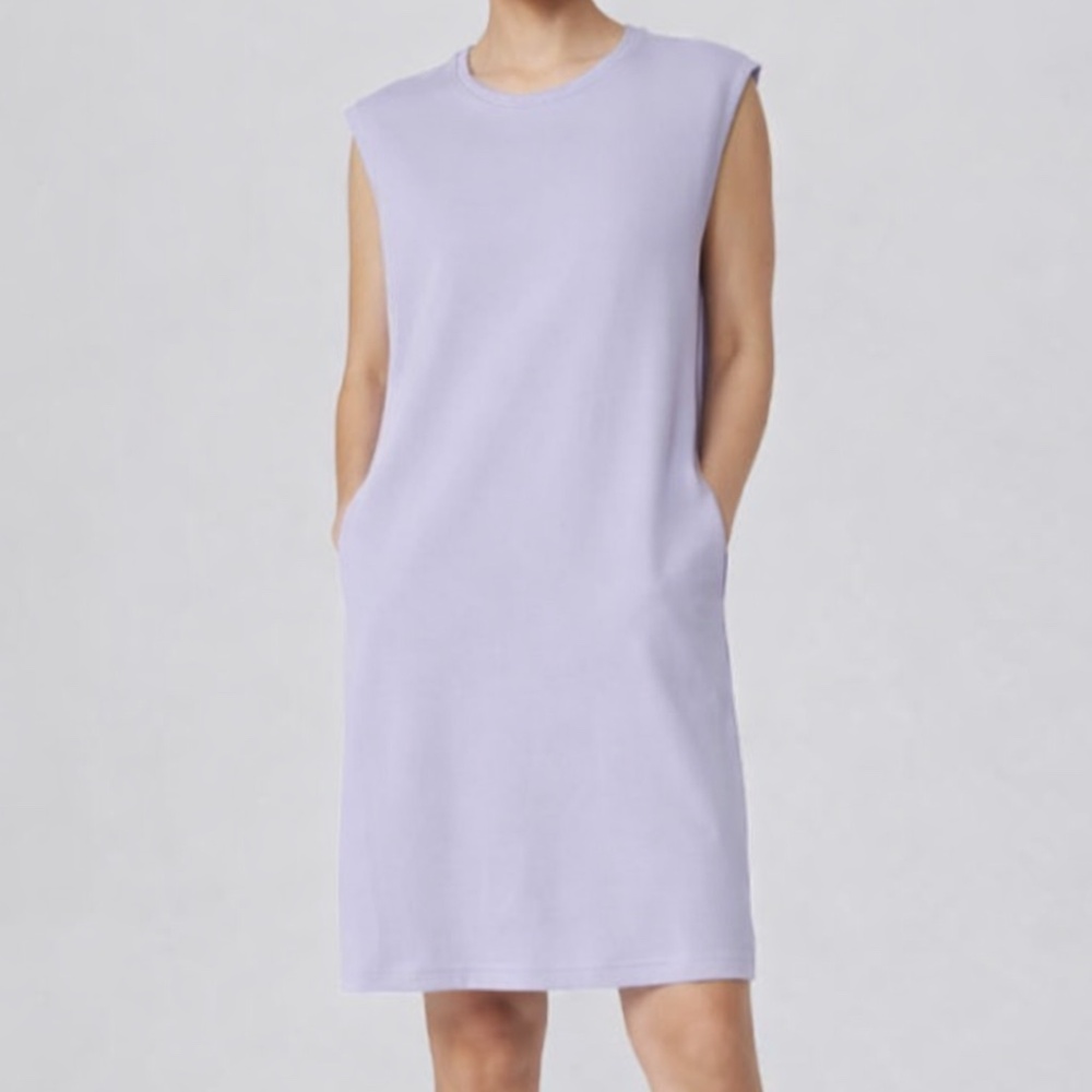 Eileen Fisher - Pima Cotton‎ Stretch Jersey Round Neck Dress